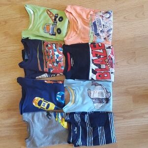 Lot of 8 Summer Cars Tops Size 4 & 4T